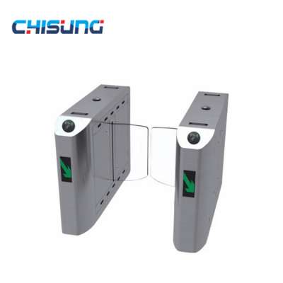 Direct manufacturer OEM 304 stainless steel sliding barrier gate with RFID for office