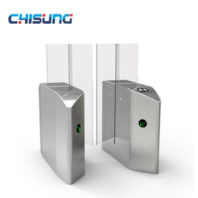 Durable Light And Sound Alarm Indicator Function Rfid Card Sliding Turnstile Gate