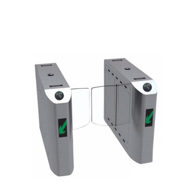 Pedestrian Access Control Security Turnstile Gate Sliding Barrier With Optical Alarm Function